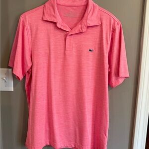 Vineyard Vines performance Bright Pink Polo Shirt
